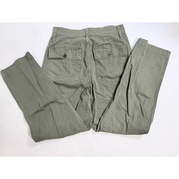 Madewell Pants - Madewell Women's Darted Barrel Pants Olive Green Size 27